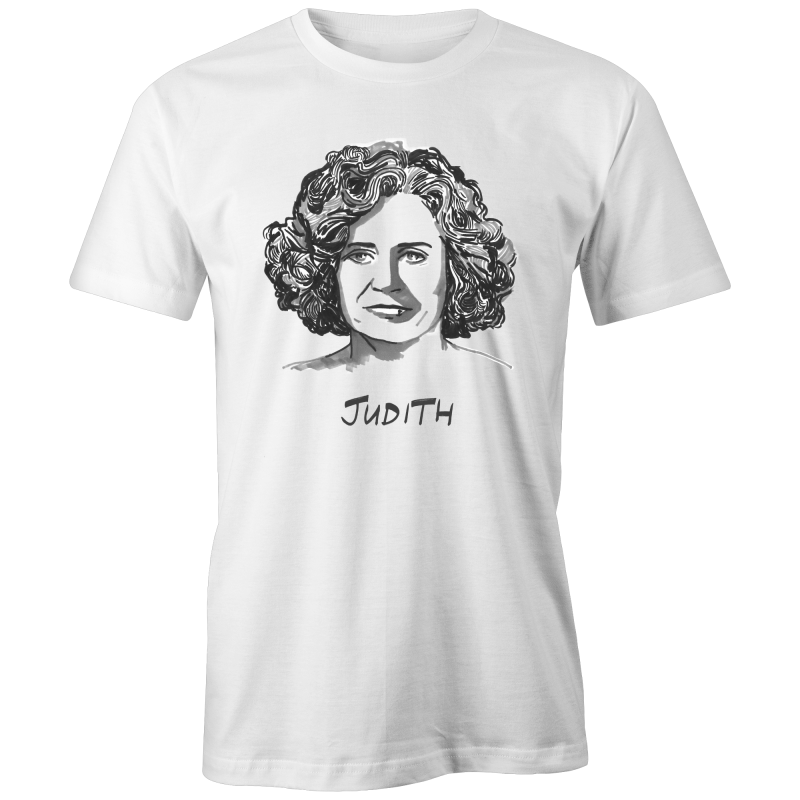 Judith Lucy T-shirt – High Tees Australian icon graphic tee, ethically made in Melbourne. ©High Tees
