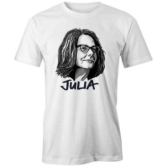 Julia Gillard T-shirt – High Tees Australian icon graphic tee, ethically made in Melbourne. ©High Tees