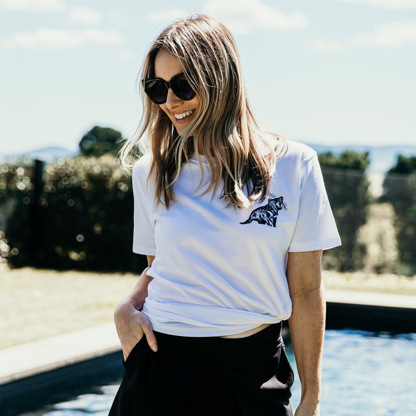 TASSIE DEVIL POCKET Organic Tee