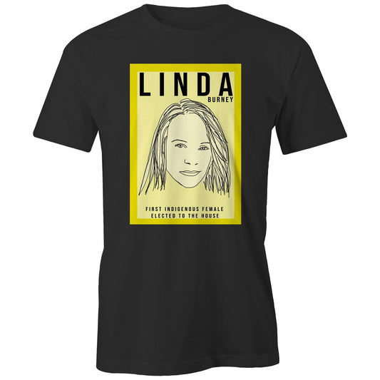 Linda Burney T-shirt – High Tees Australian icon graphic tee, ethically made in Melbourne. ©High Tees