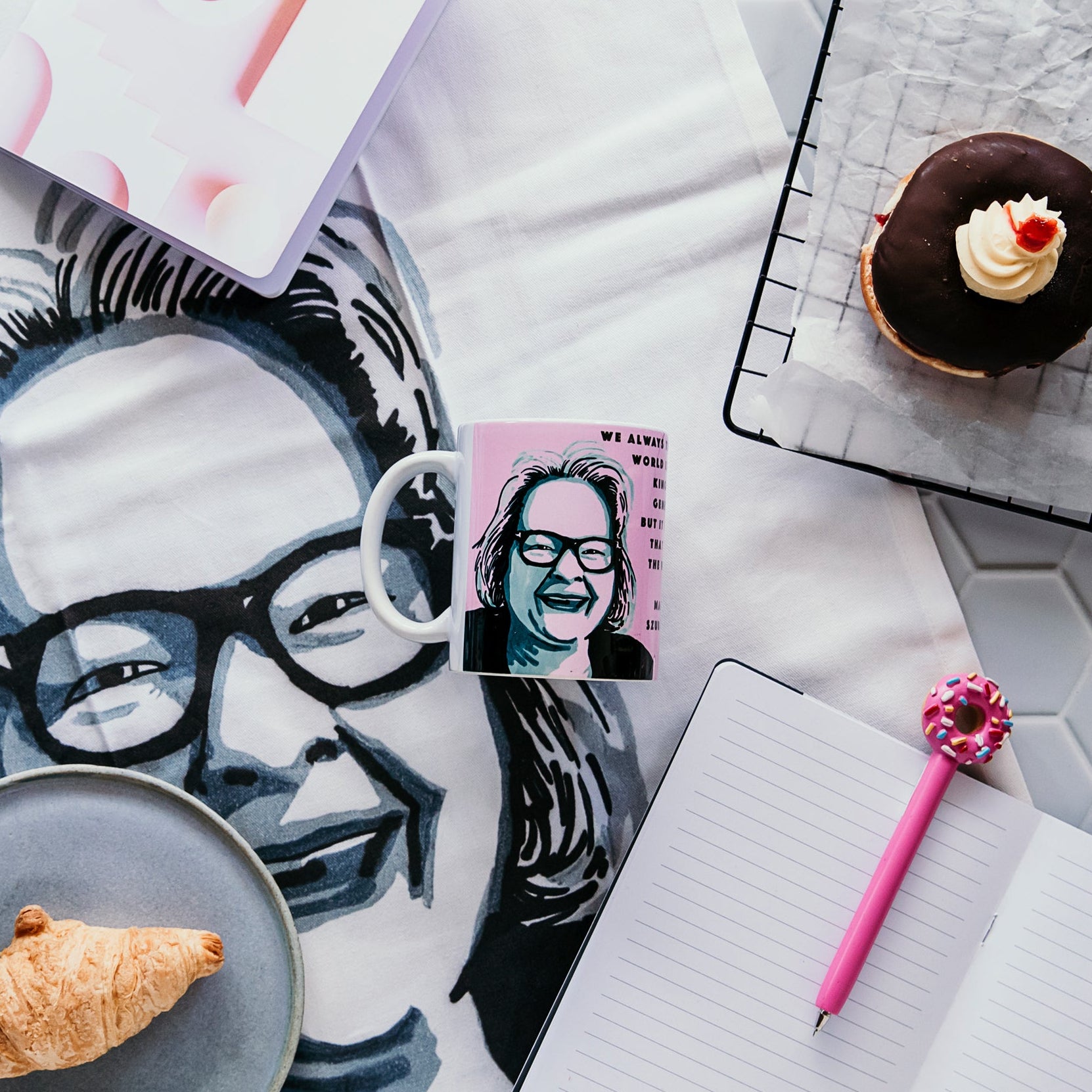 Magda Szubanski Mug designed by High Tees. 