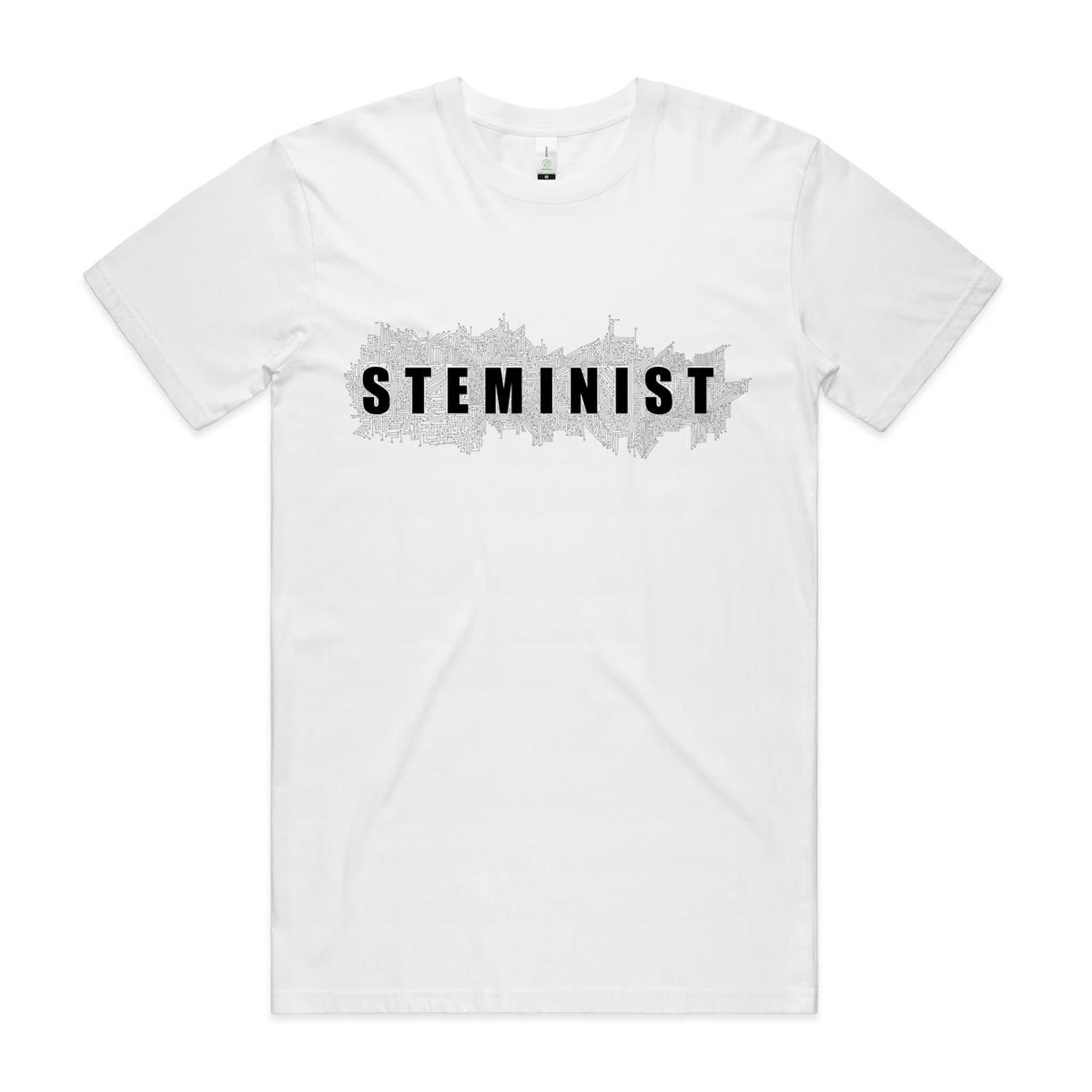 STEMINIST White Unisex T shirt