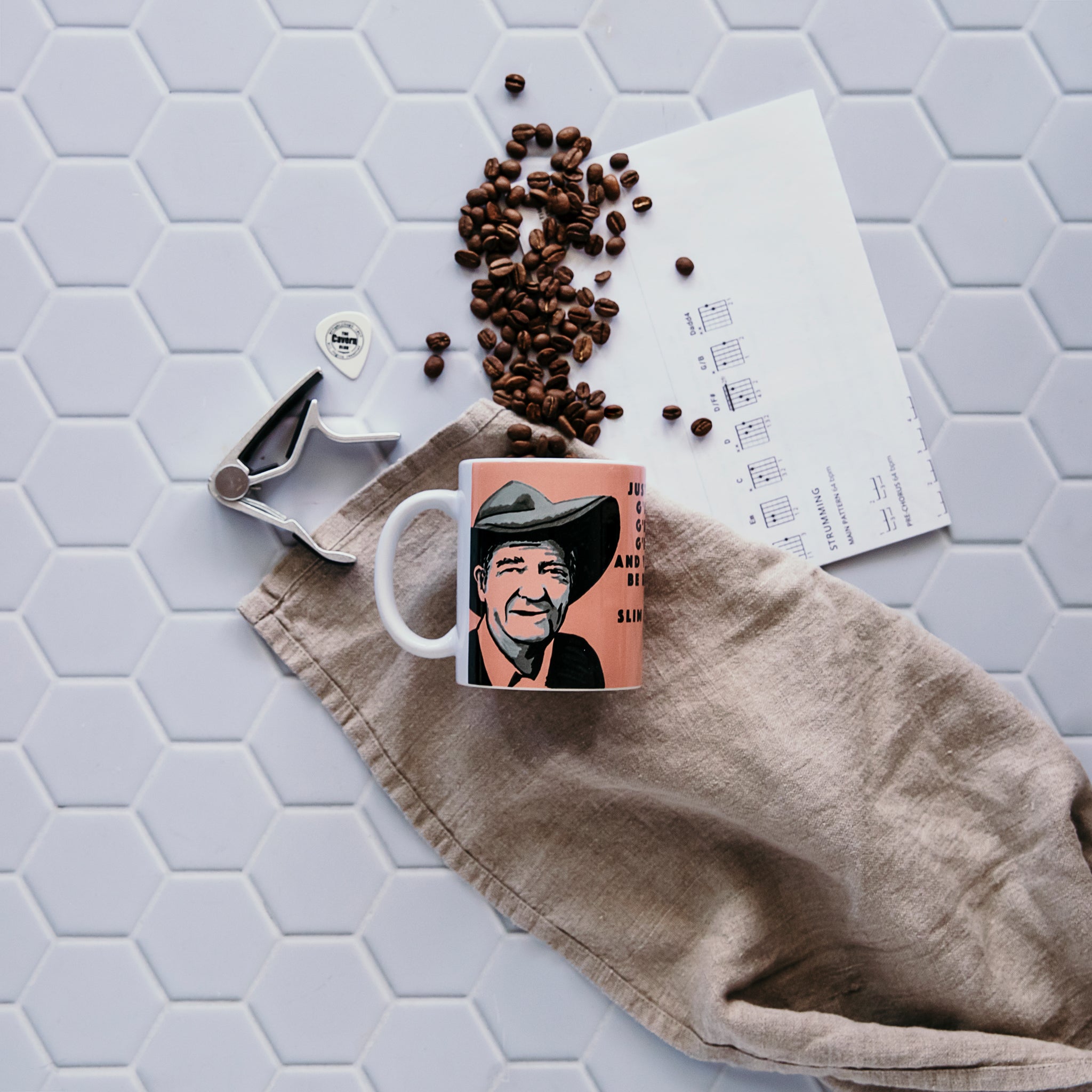 Slim Dusty Mug designed by High Tees. 