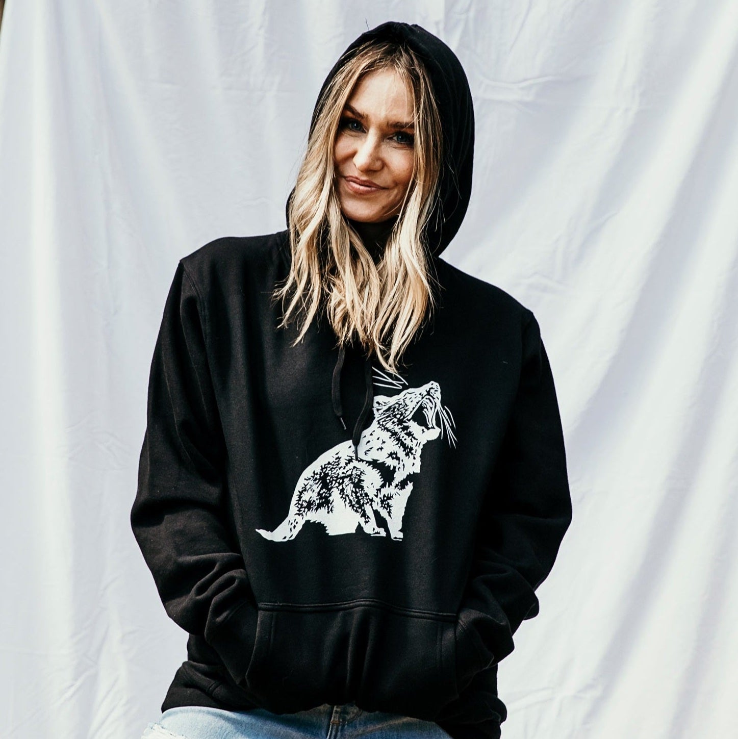 Tassie Devil Hoodie Black