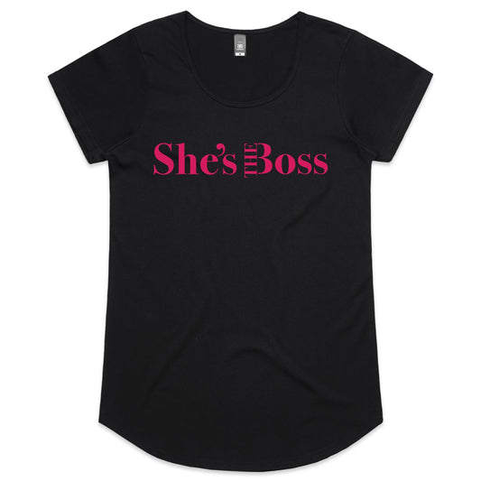 She's The Boss Scoop Tee